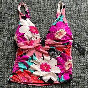 LBTFT La Blanca Tankini Floral Top